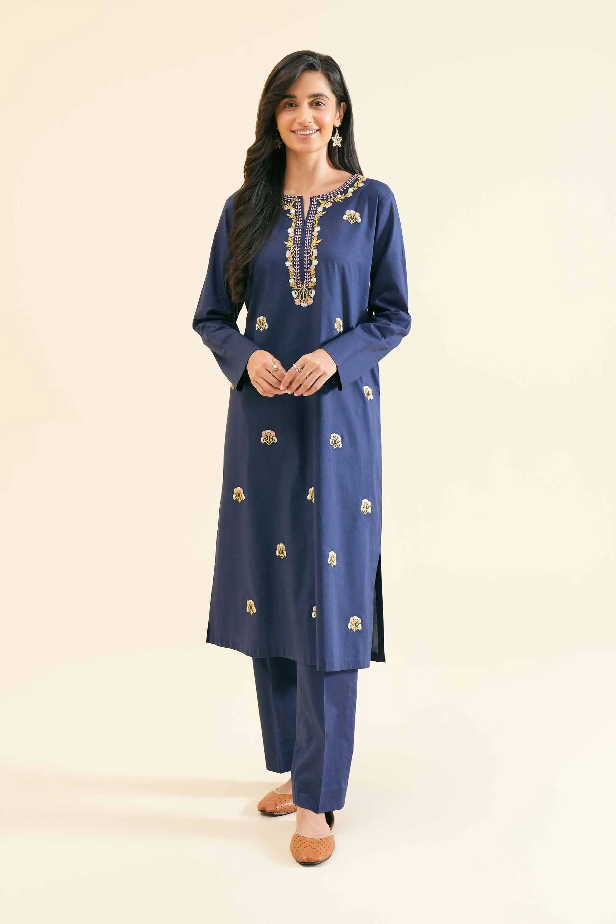 2 Piece - Embroidered Suit - PS24-110