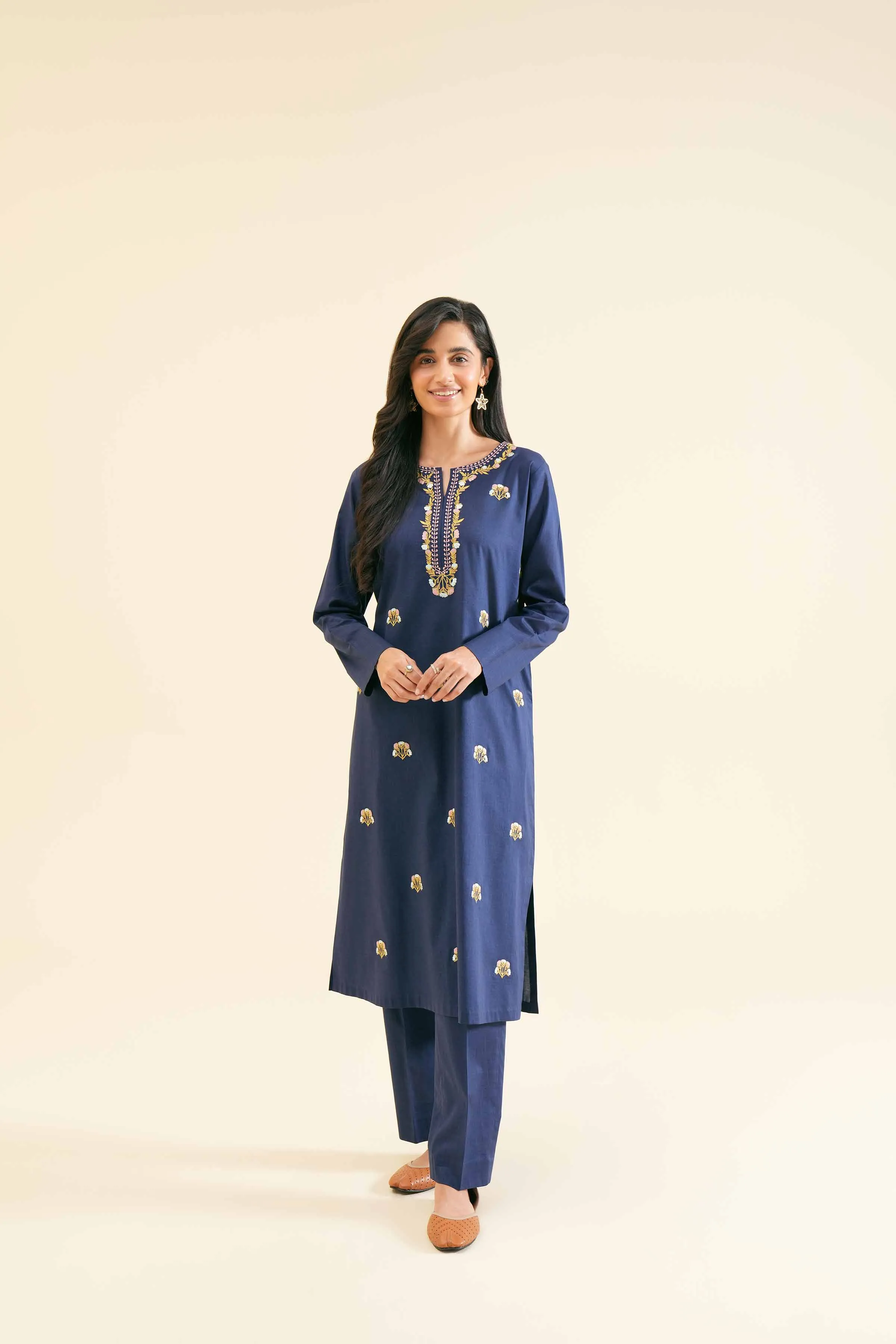 2 Piece - Embroidered Suit - PS24-110