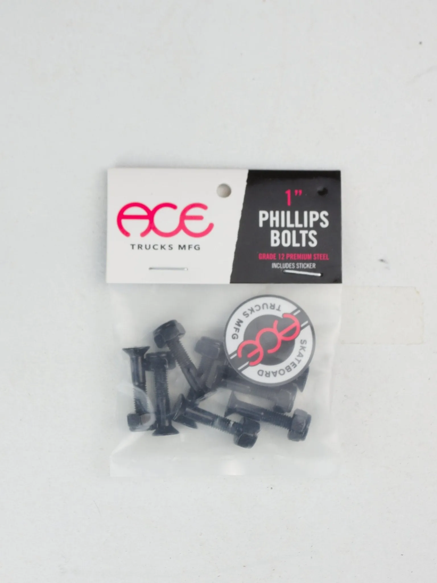 Ace - 1" Phillips Skateboard Bolts - Pack Of 8