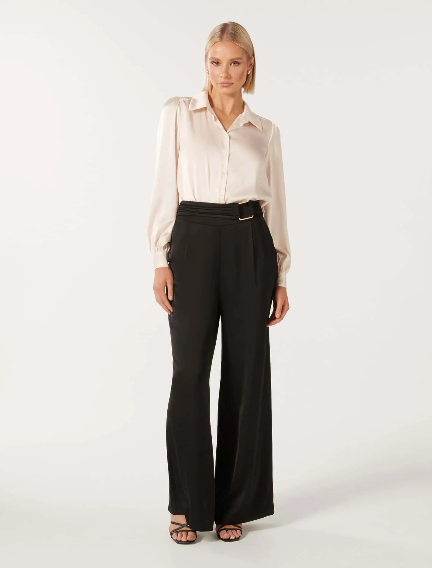 Adriana Satin Wide Leg Pants