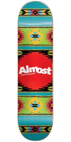 Almost Aztek HYB Skateboard Deck - Ocean - 8.0in