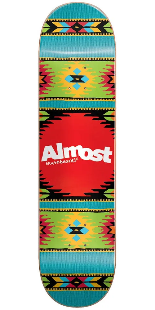 Almost Aztek HYB Skateboard Deck - Ocean - 8.0in