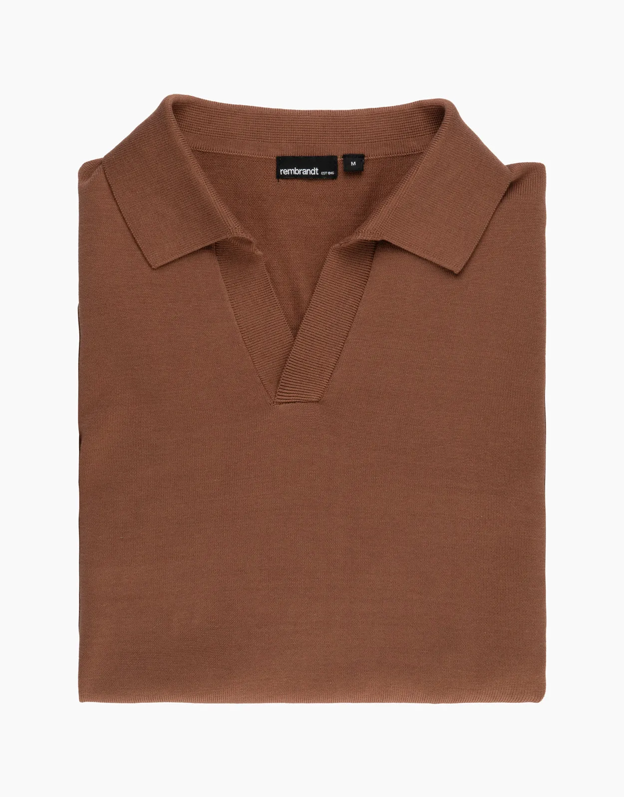 Amalfi Brown Knitted Polo