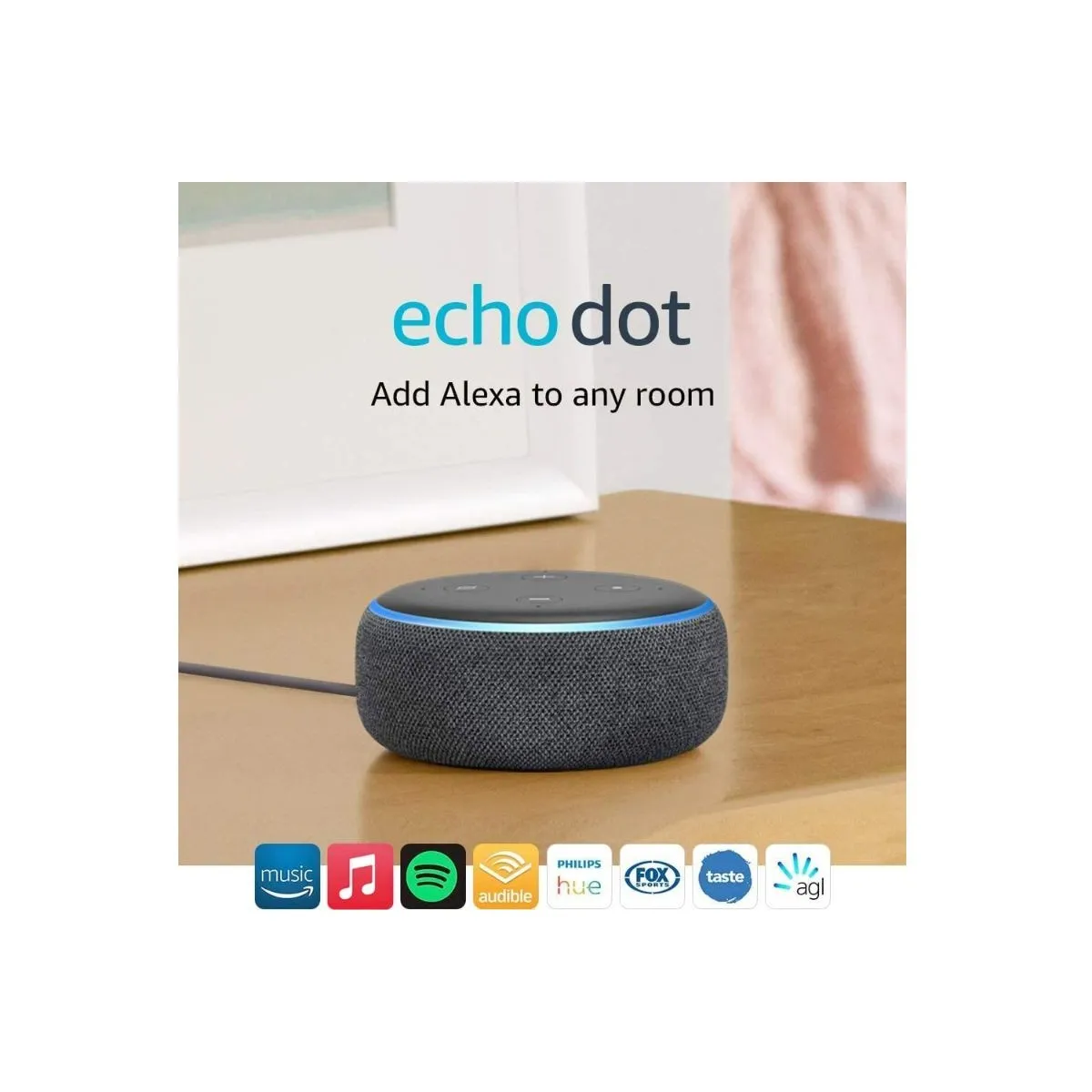 Amazon Echo Dot 3rd Gen - Sandstone/Charcoal/Heather Gray