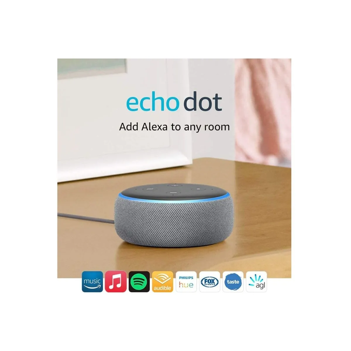 Amazon Echo Dot 3rd Gen - Sandstone/Charcoal/Heather Gray