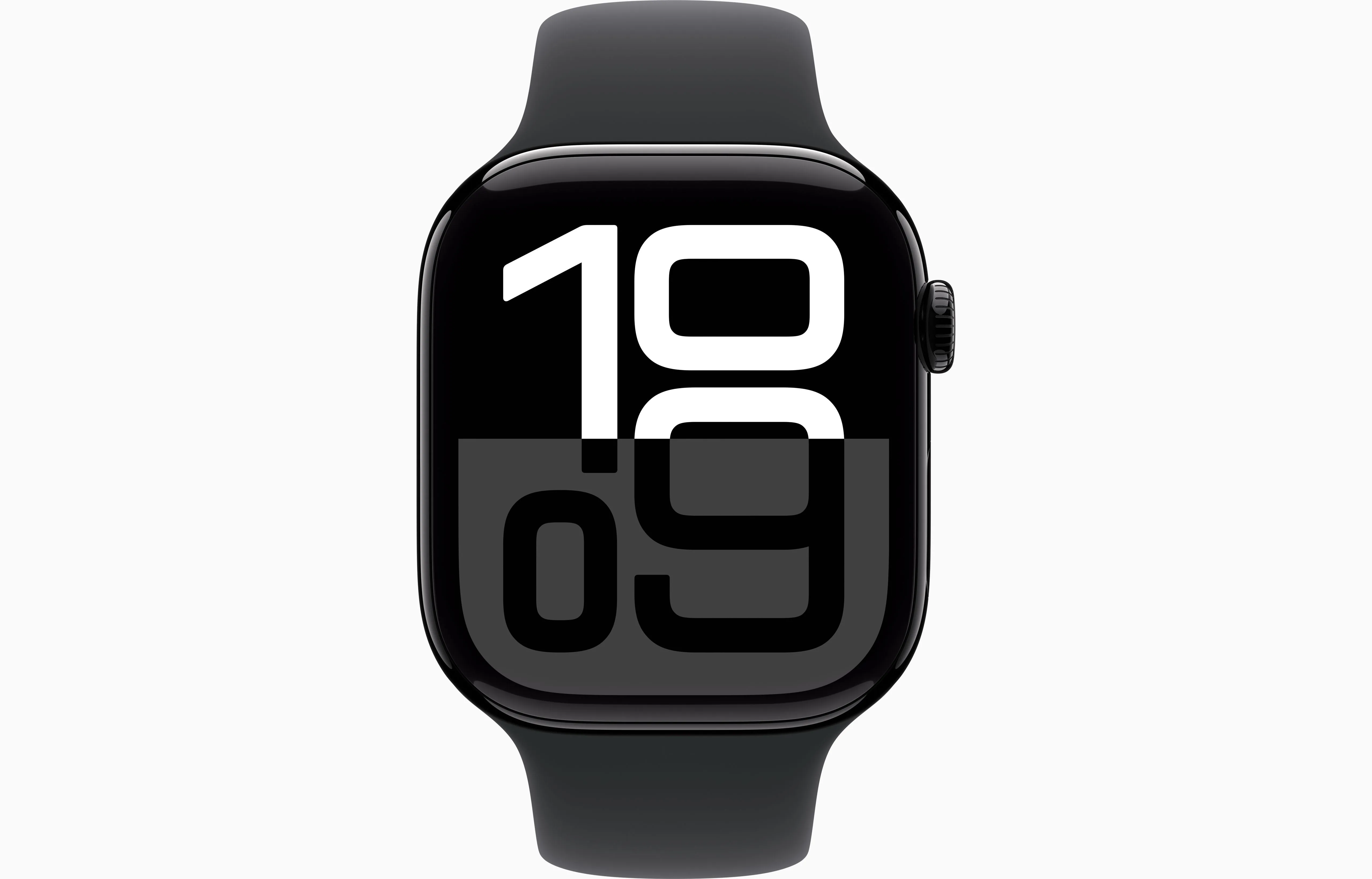 Apple Watch Series 10 GPS 46Mm Jet Black Aluminium Case, Black Sport Band,M/L