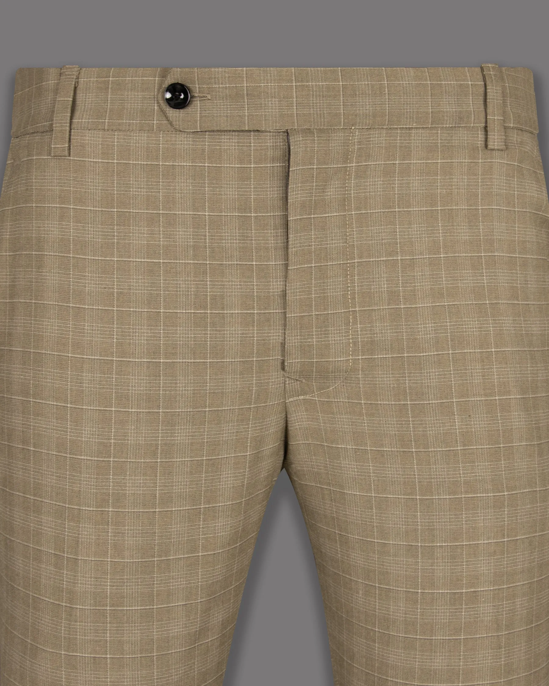 Arrowtown Brown Plaid Pant