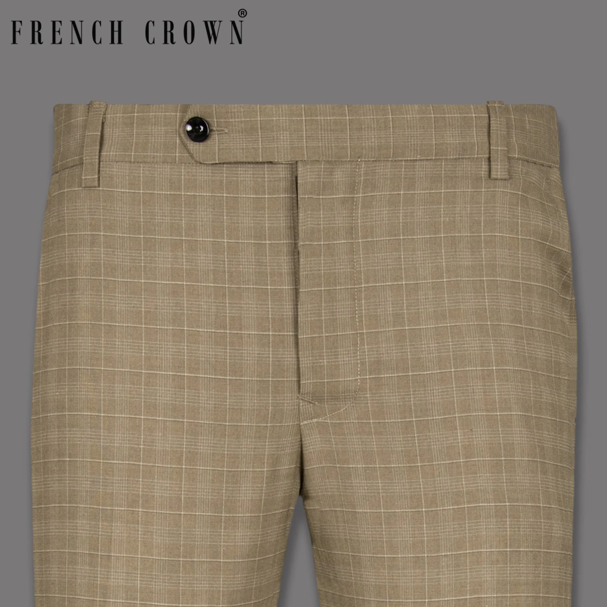 Arrowtown Brown Plaid Pant