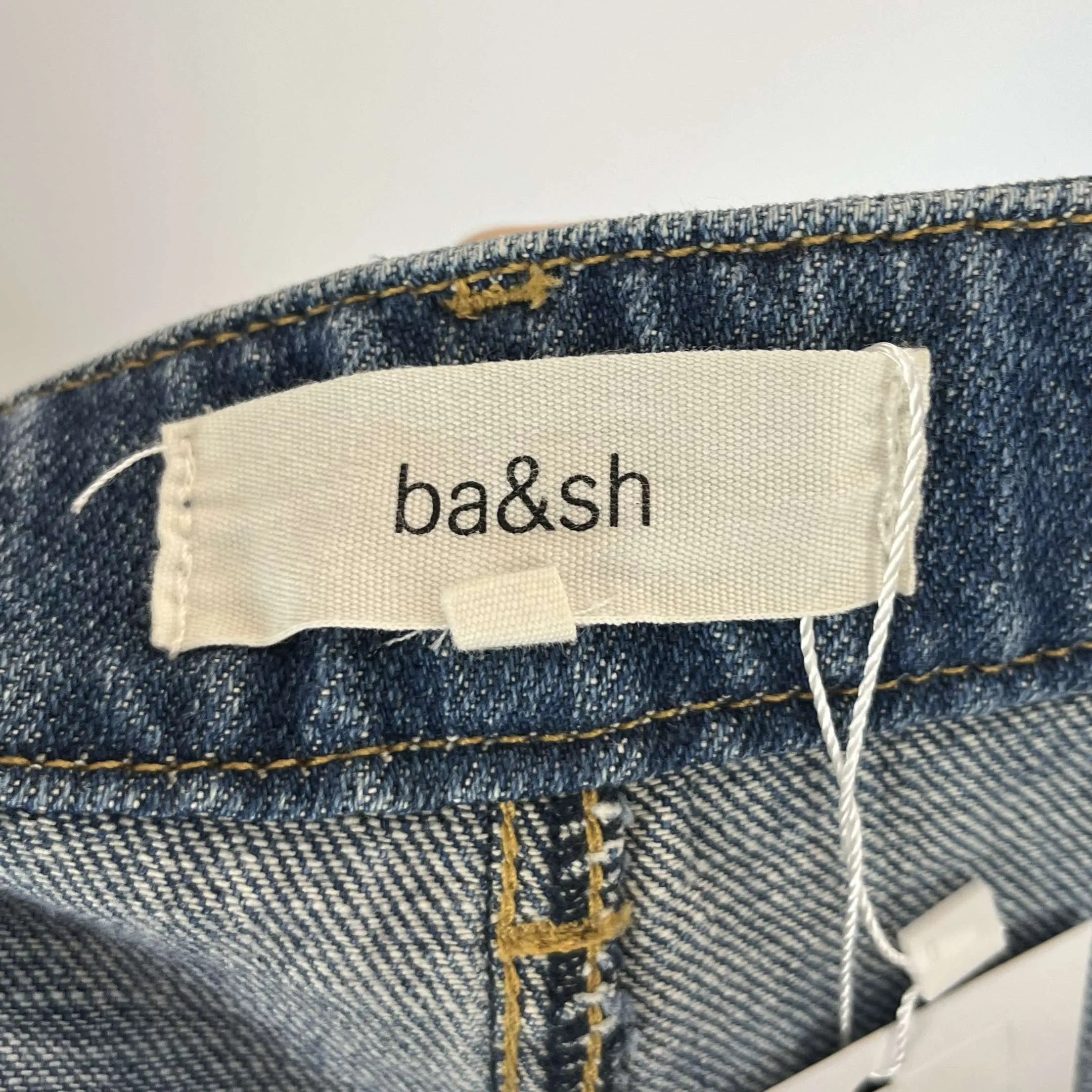 Ba&Sh Vintaged Blue High Waist Patch Pocket Jeans M