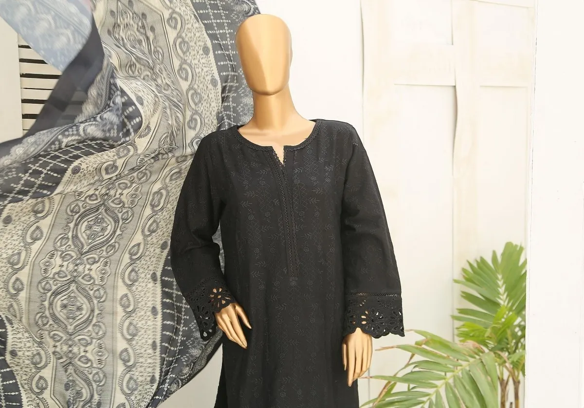 Bin Saeed Embroidered Dhanak 3 Piece Suit BIN125