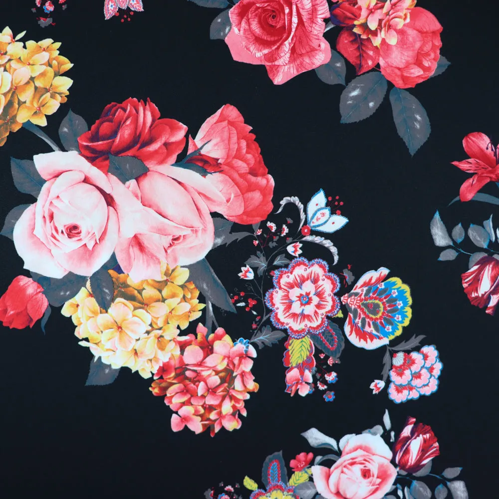 Black Base Floral