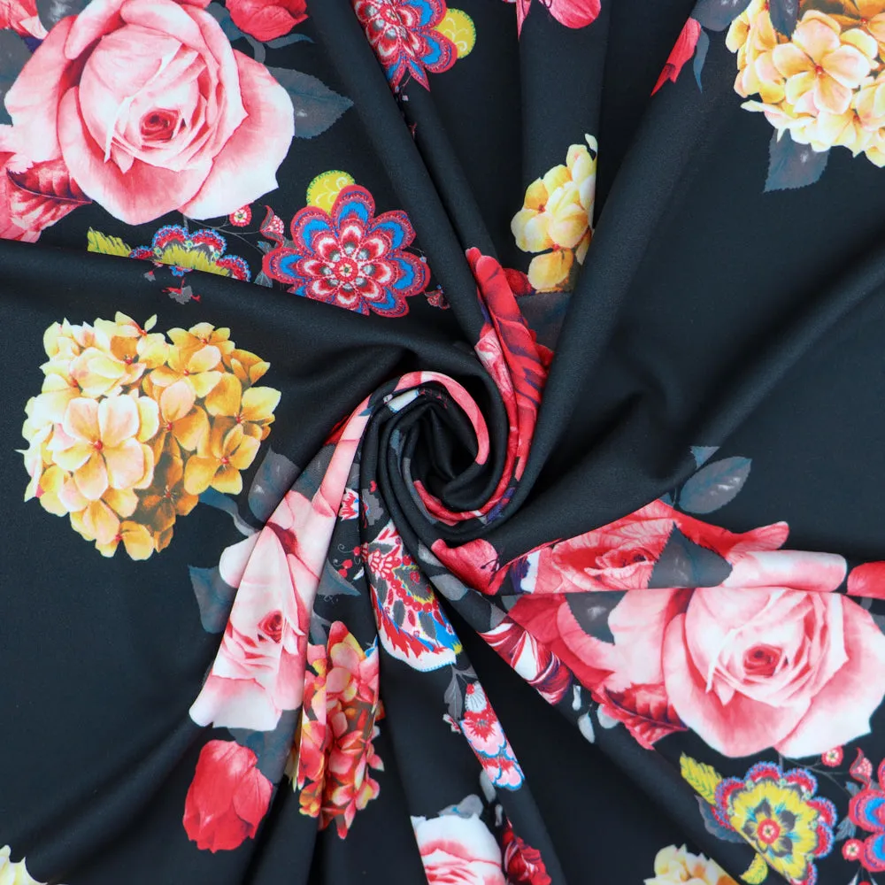 Black Base Floral