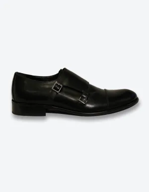 Black Monk Strap Shoes