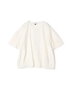 Border Fringe Bubble Sleeve Top