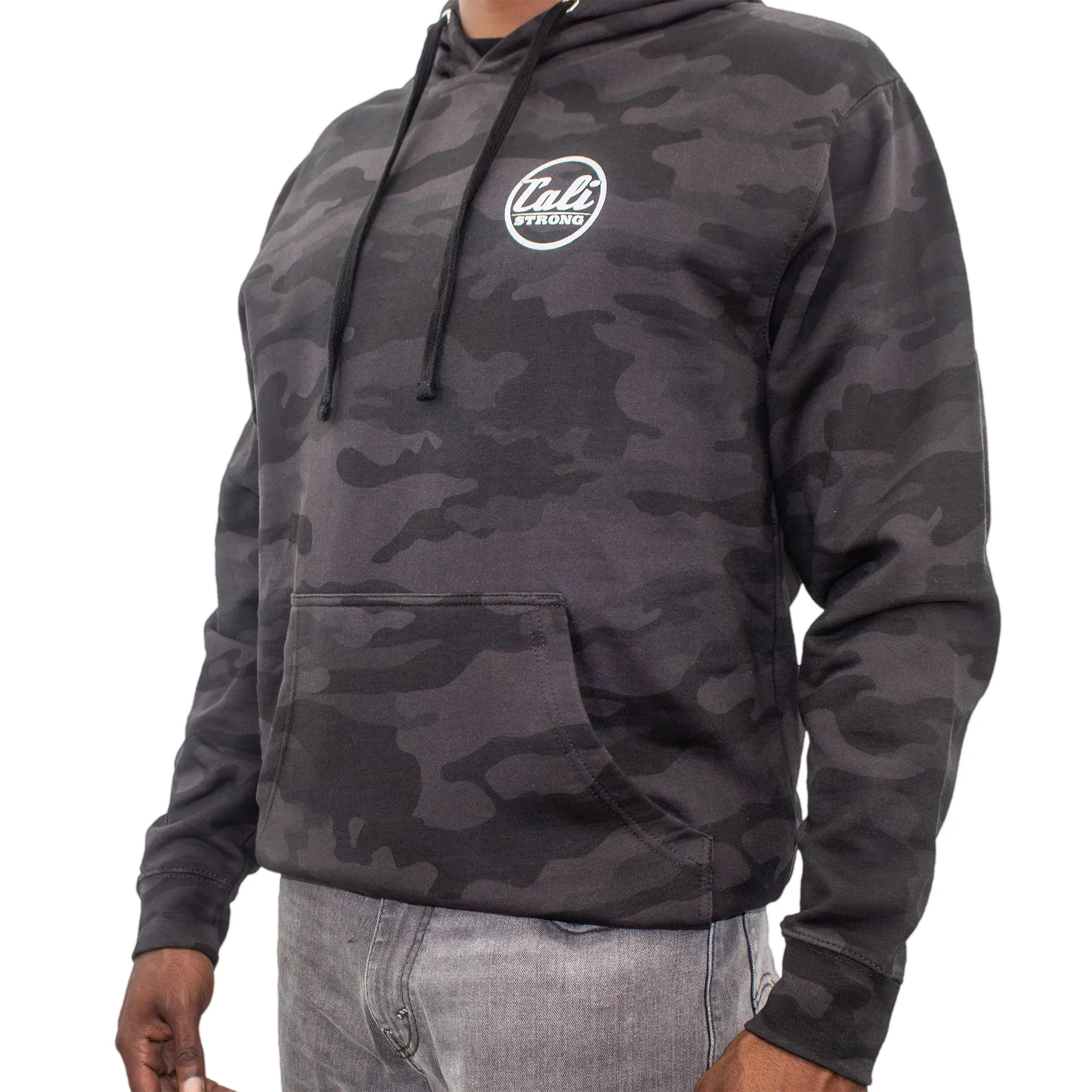 CALI Strong Urban Camo Hoodie Grey