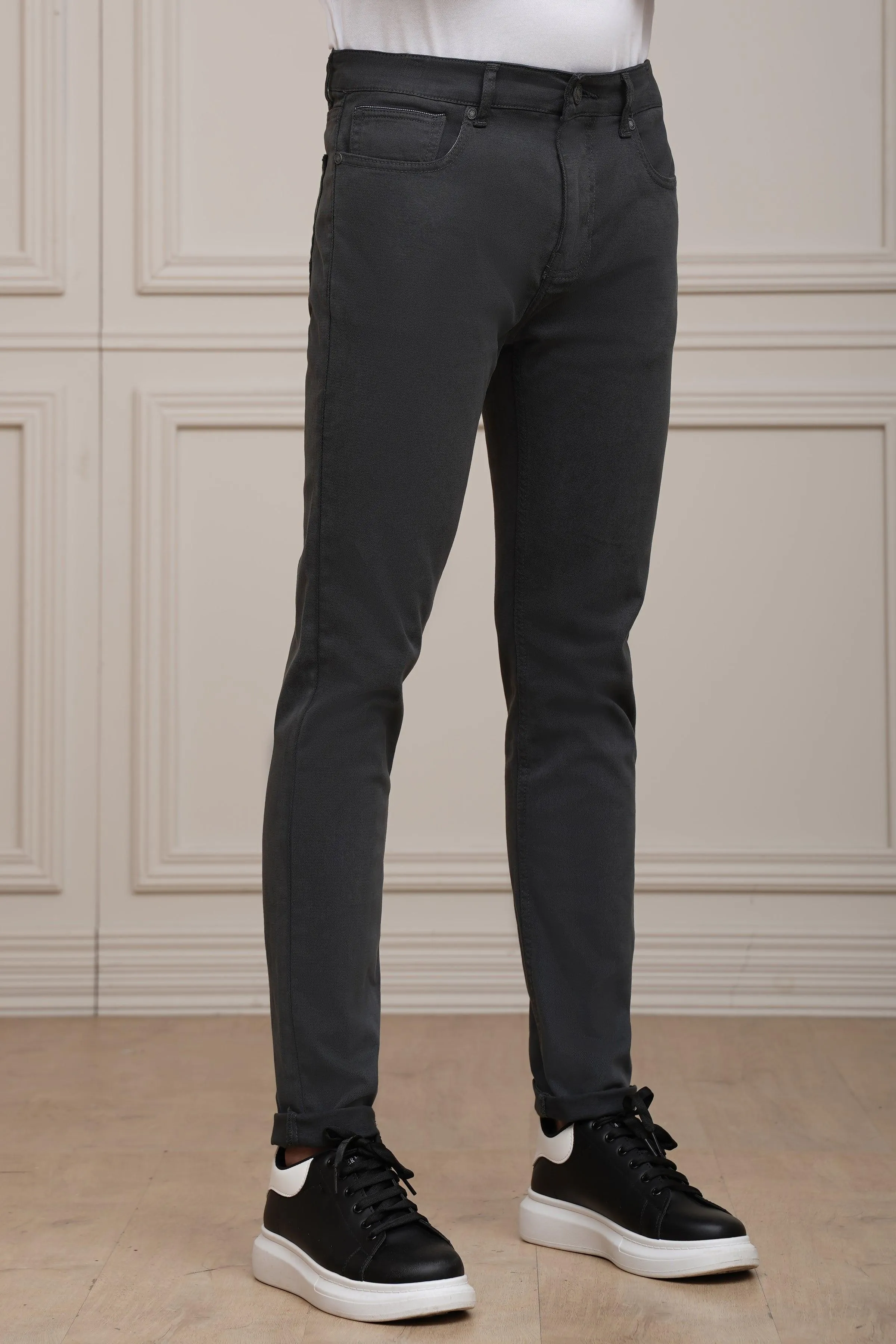 CASUAL PANT 5 POCKET DARK GREY