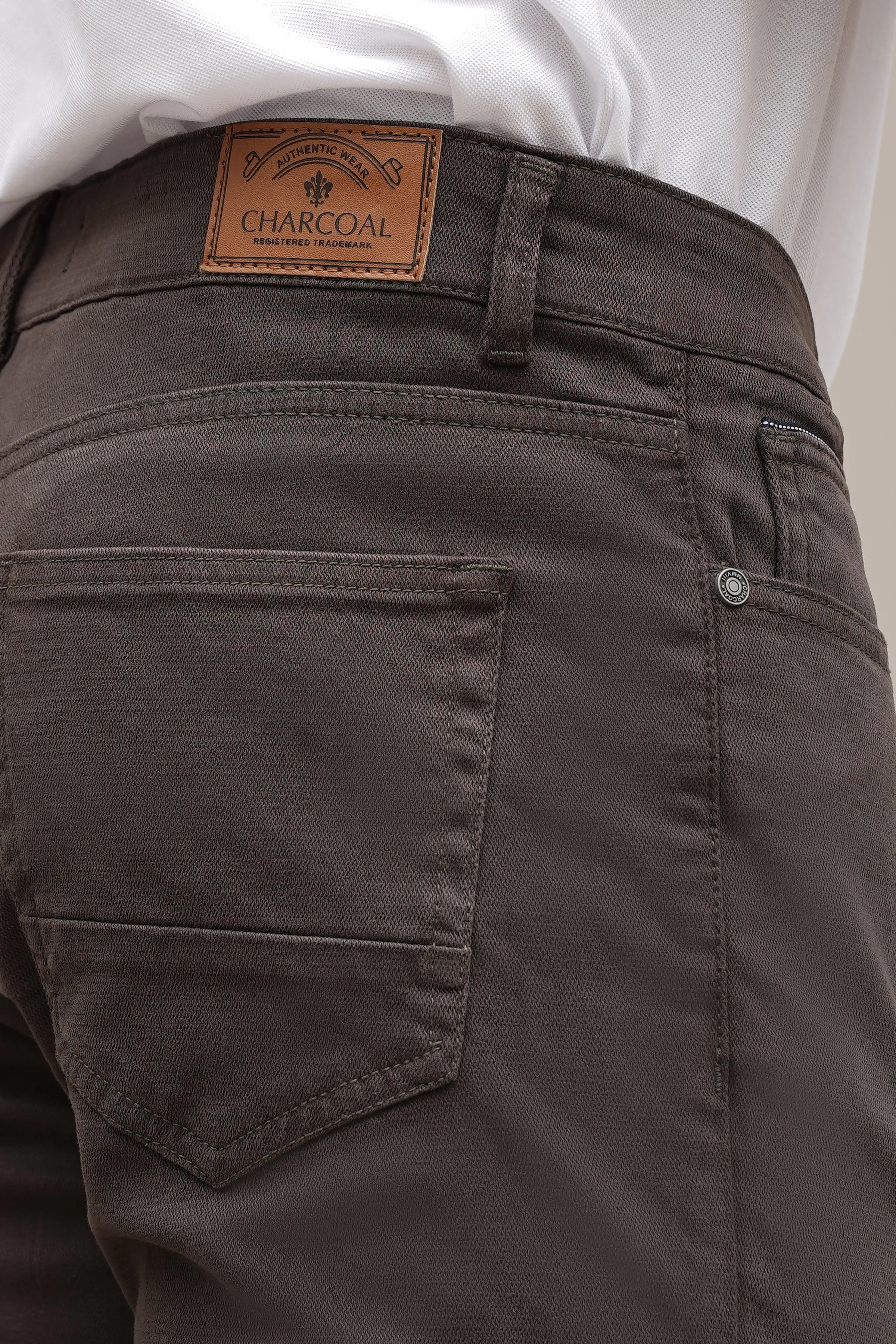 CASUAL PANT 5 POCKET FOREST BROWN