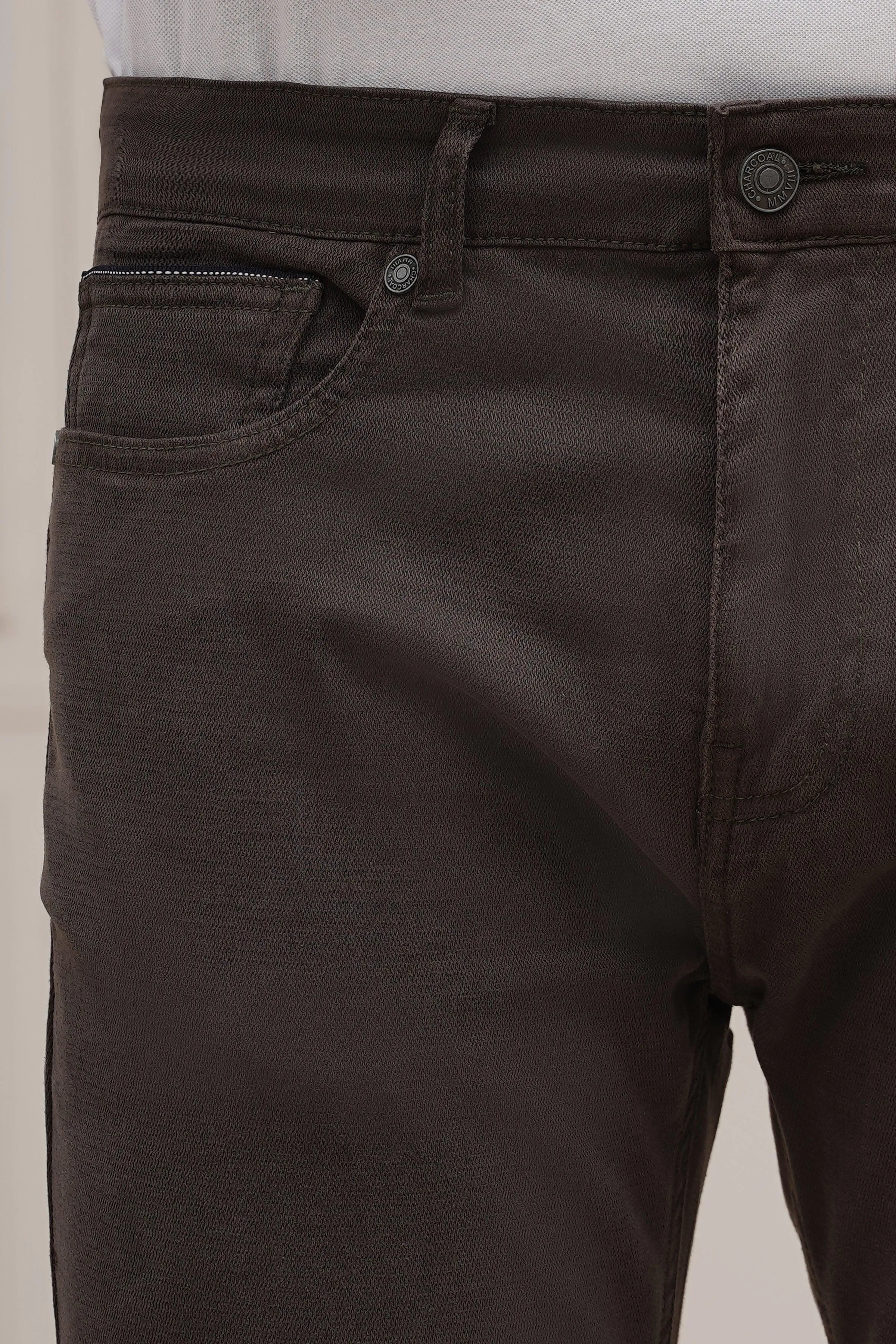 CASUAL PANT 5 POCKET FOREST BROWN