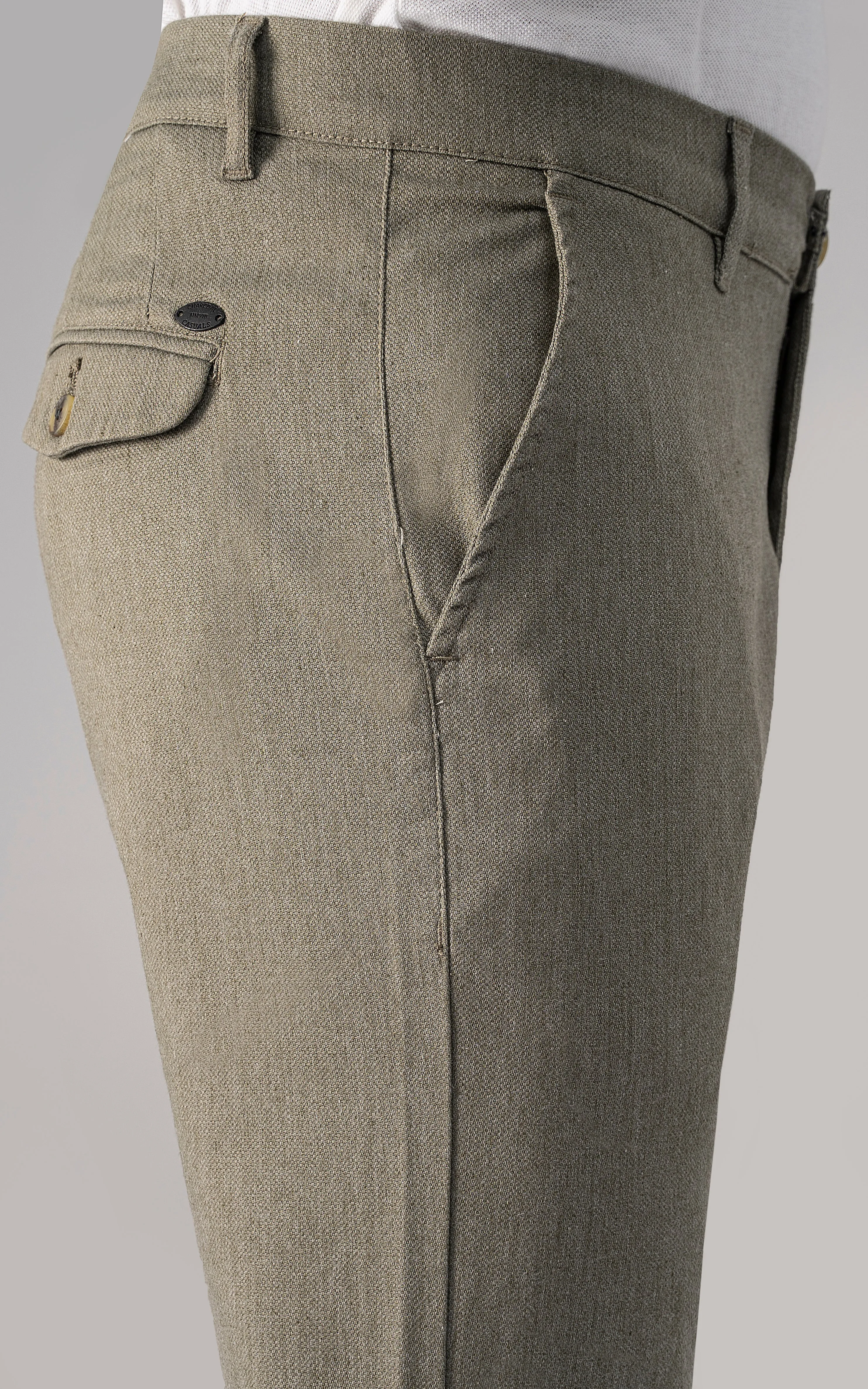 CASUAL PANT CROSS POCKET OLIVE