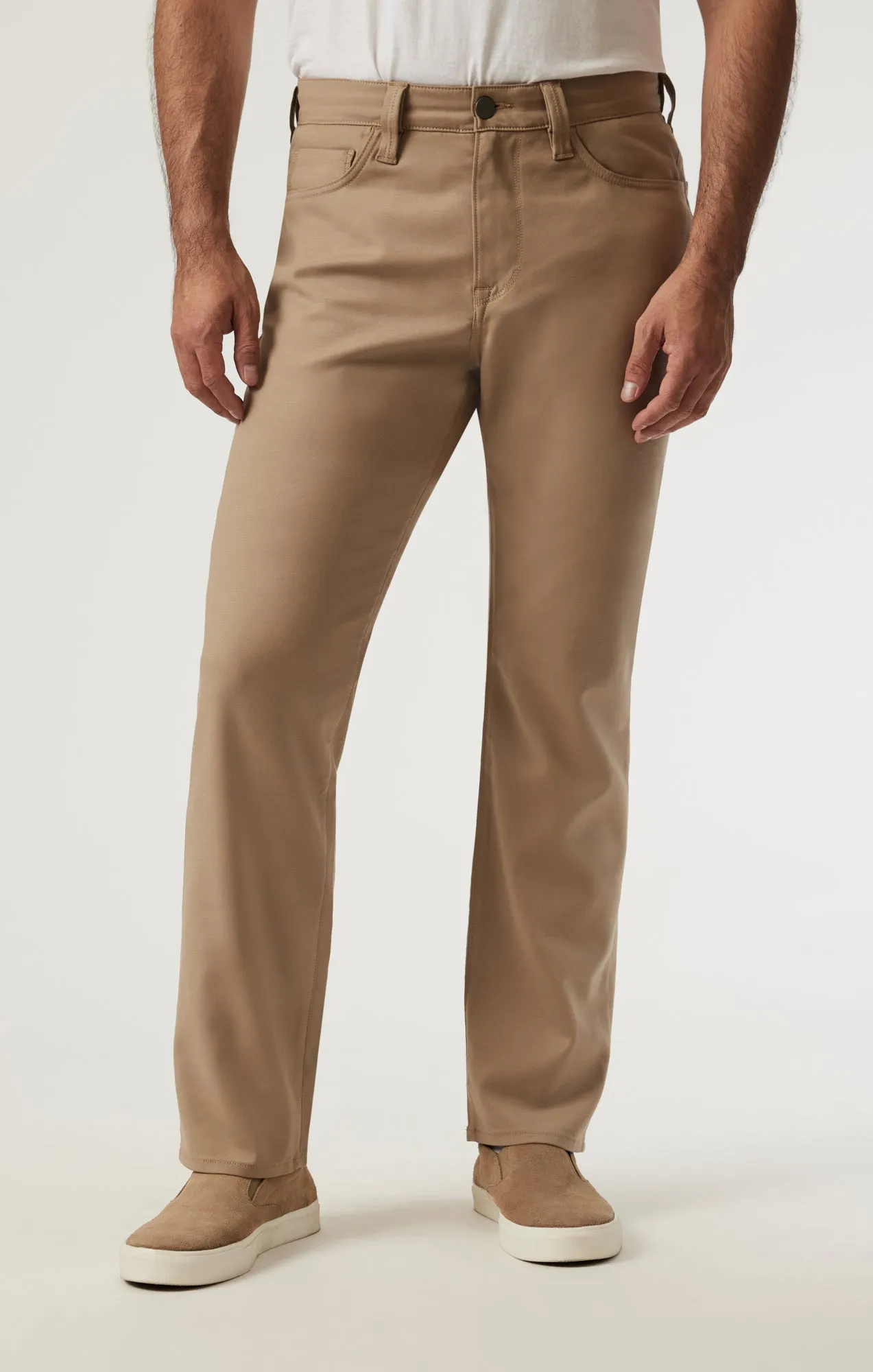 Charisma Relaxed Straight Pants in Khaki High Flyer