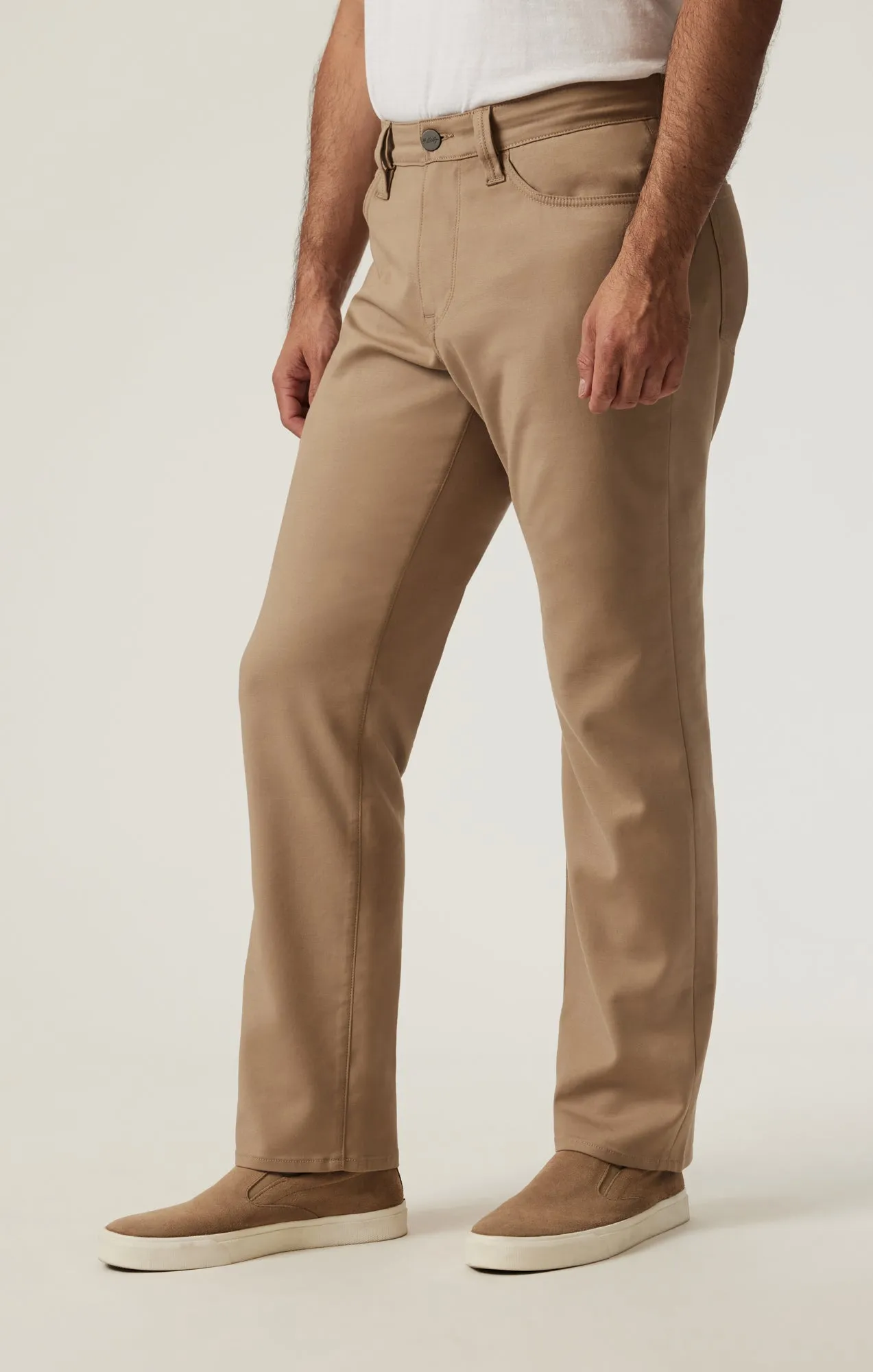 Charisma Relaxed Straight Pants in Khaki High Flyer