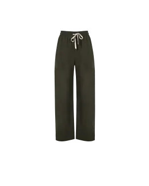 CORVETTE TROUSER PETITE DARK GREEN