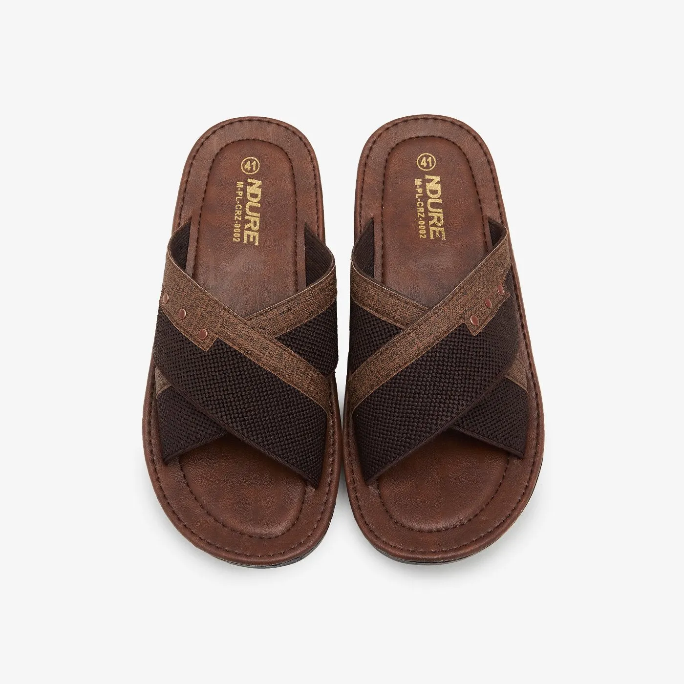 Criss Coss Textured Chappal