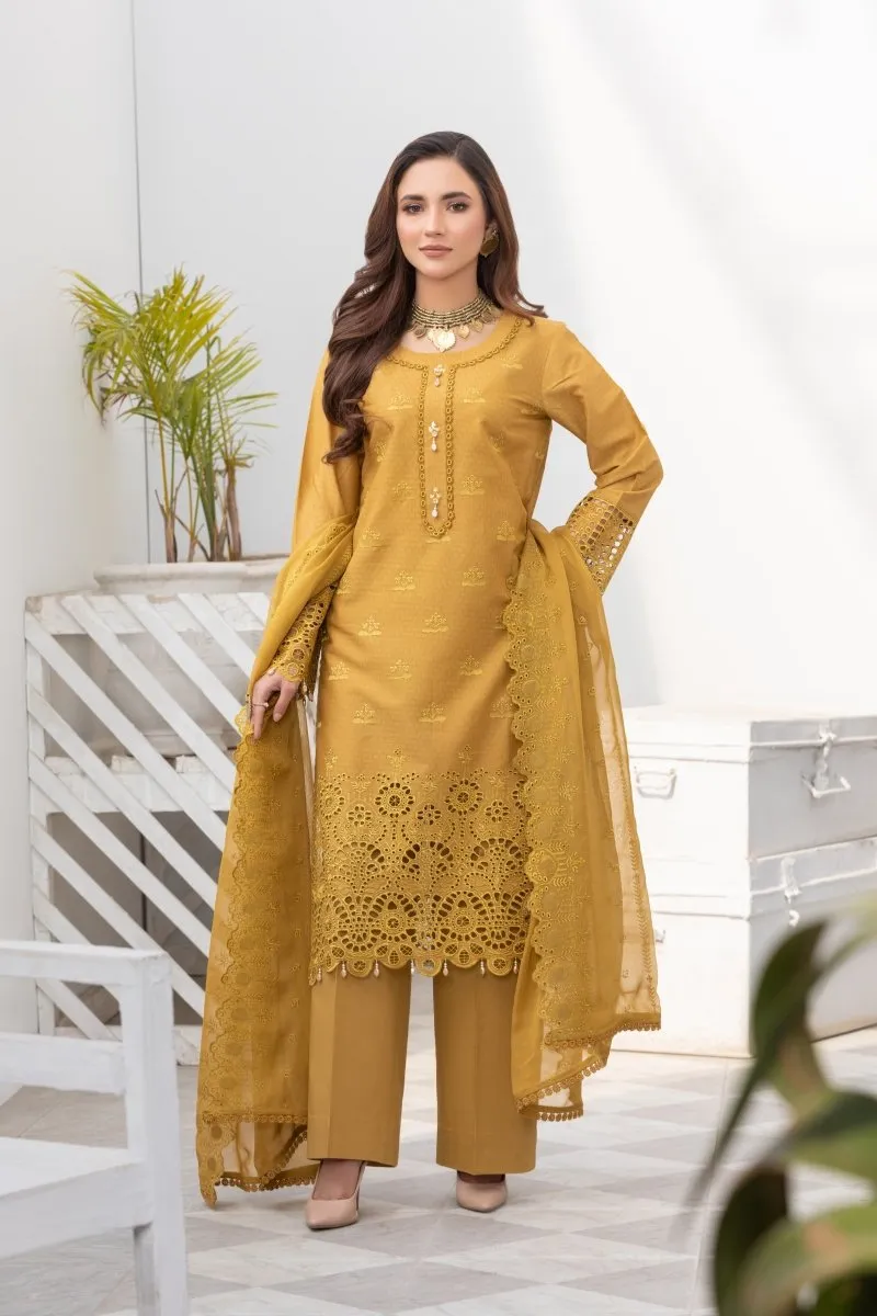 Differ Chikankari Lawn 3 Piece Suit DIF12