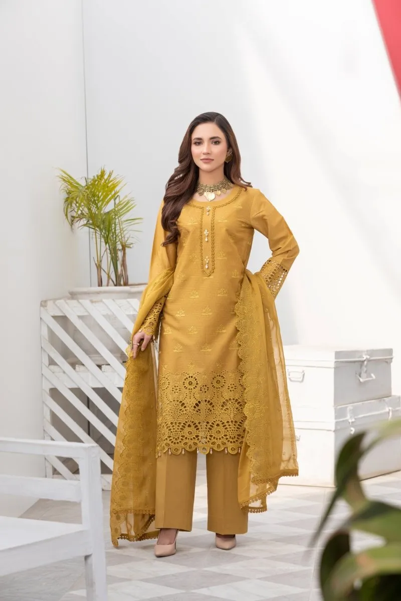 Differ Chikankari Lawn 3 Piece Suit DIF12