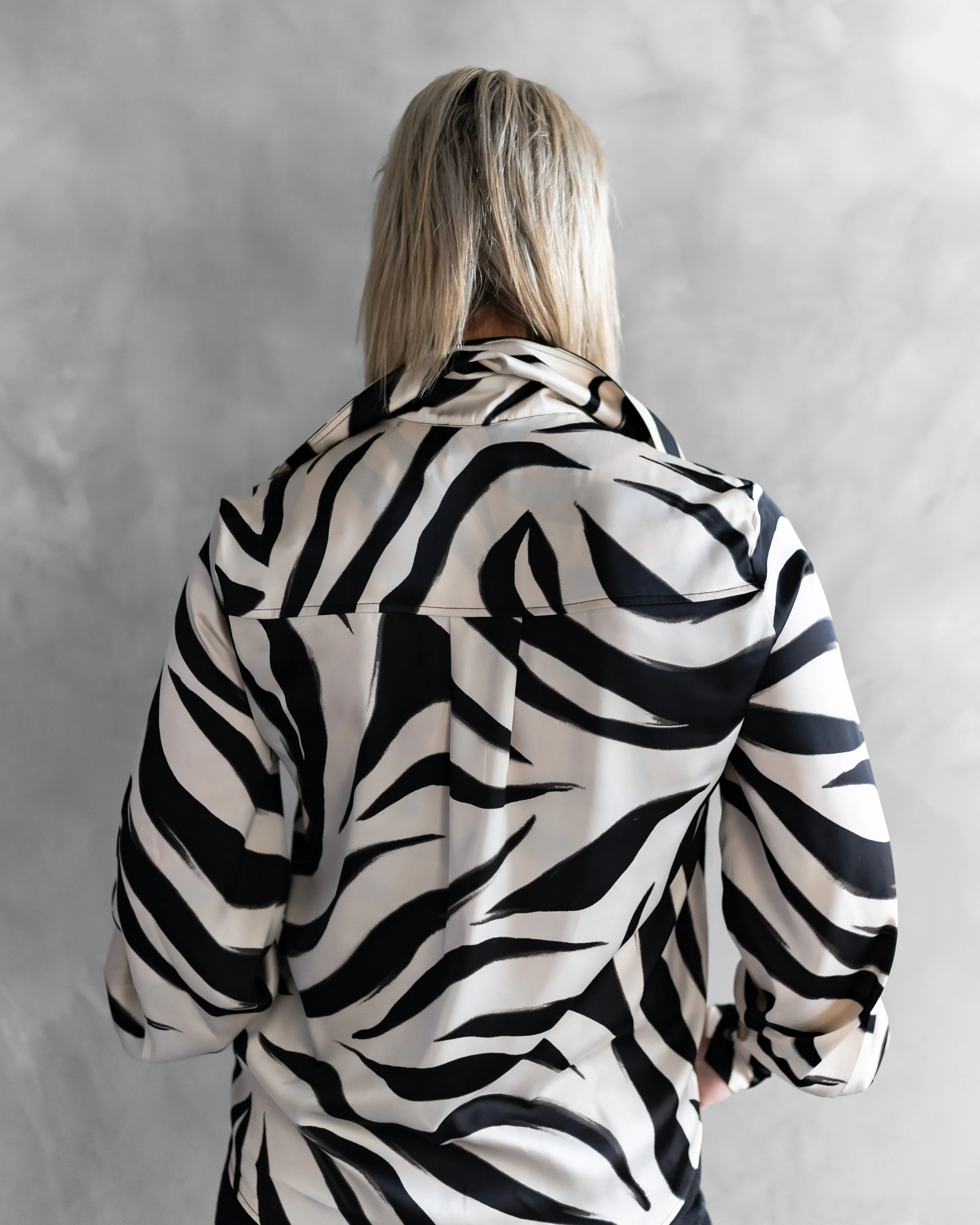 Elle Classic Shirt | Zebra Animal Print