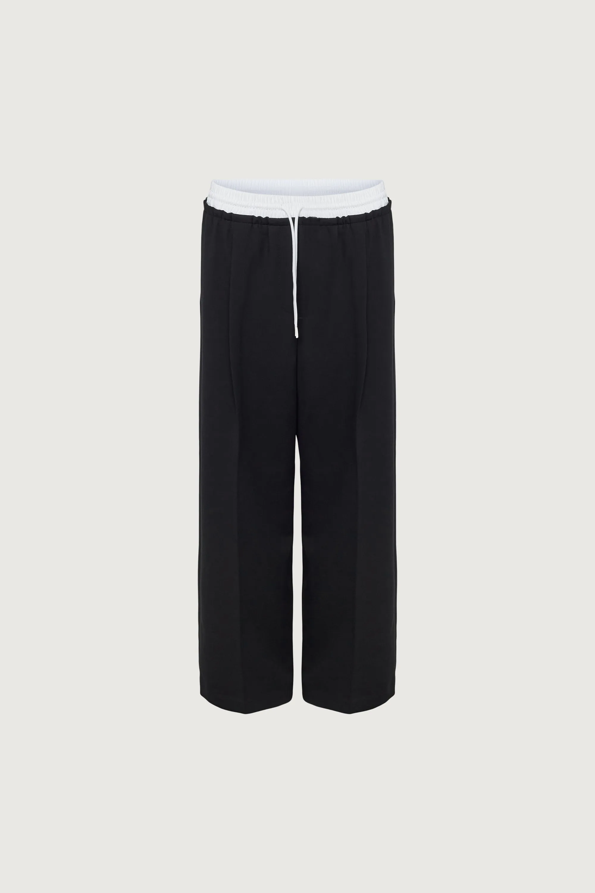 EXPOSED ELASTIC WAISTBAND DRESS PANT