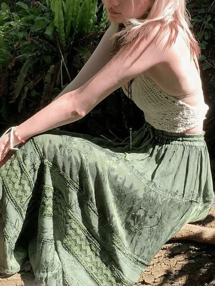 Fairy Tiered Graceful Maxi Skirt