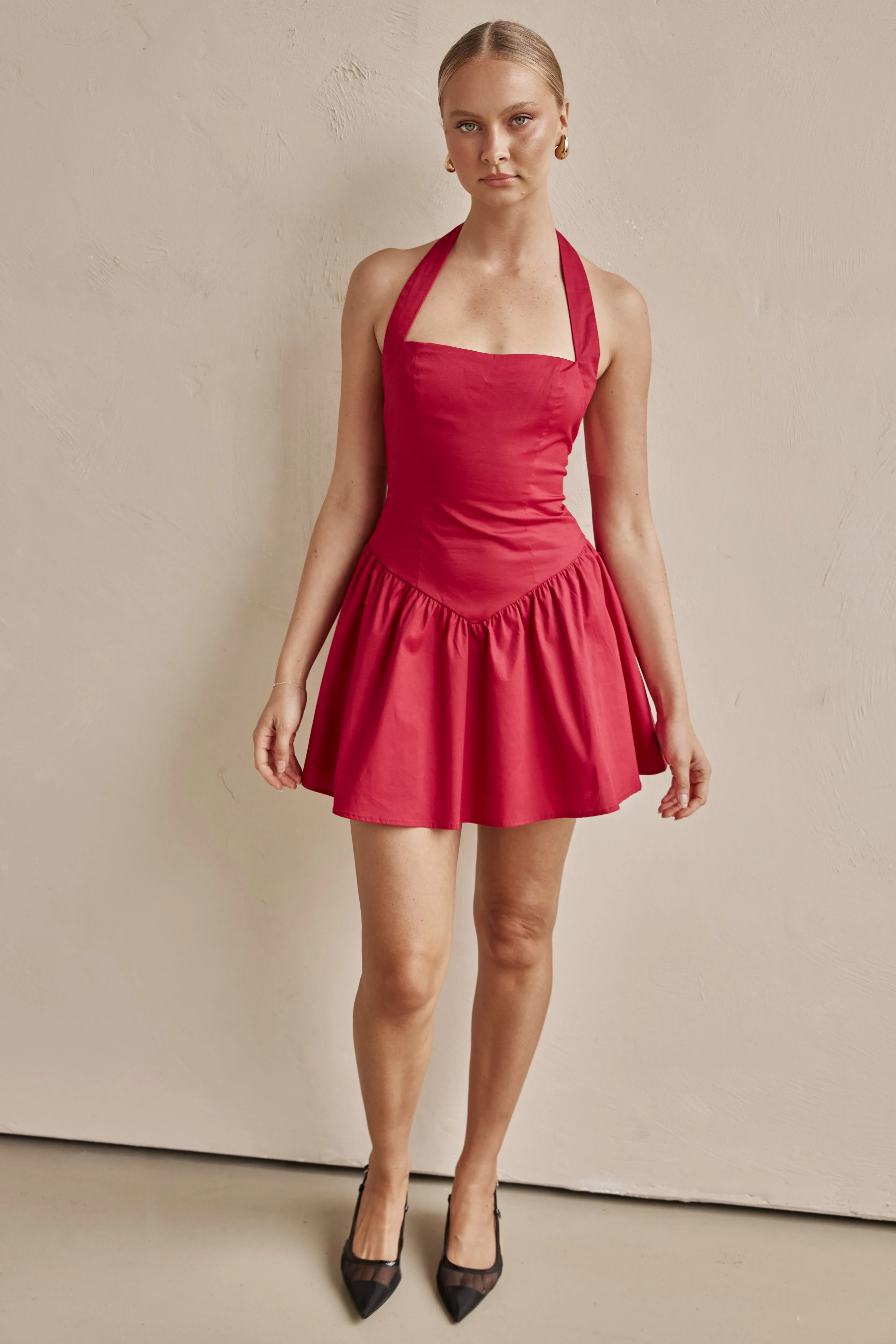 Geneva Mini Dress (Red)