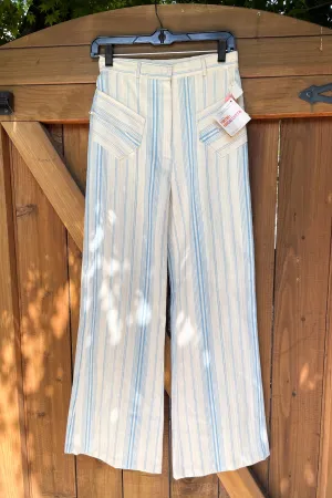 High Rise 70s Pants, Wide Leg Bell Bottoms, Deadstock Unworn w/Tags, JC Penny