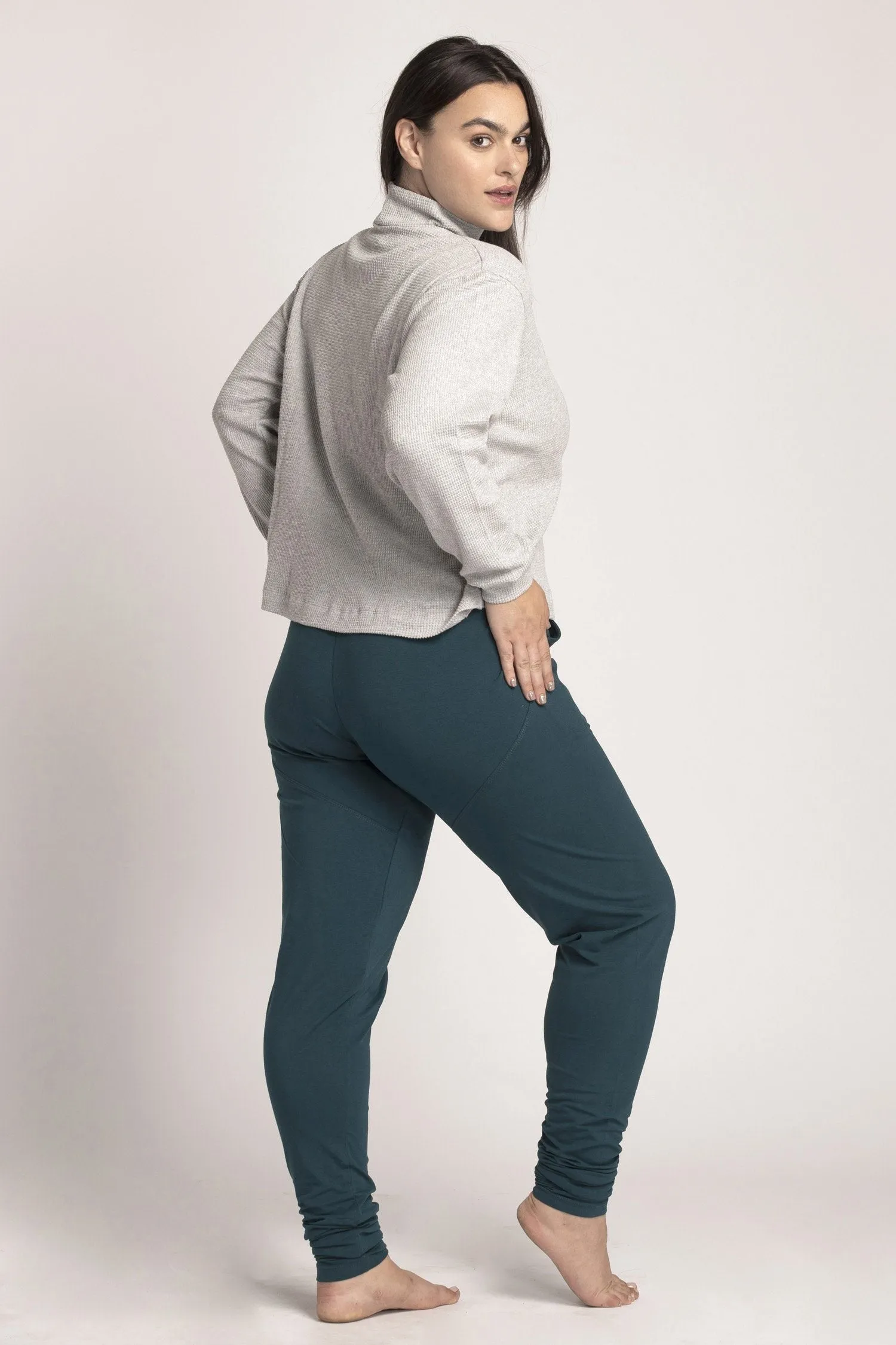 I'mPerfect Organic Cotton Extra Long Slouchy Pants 50%off