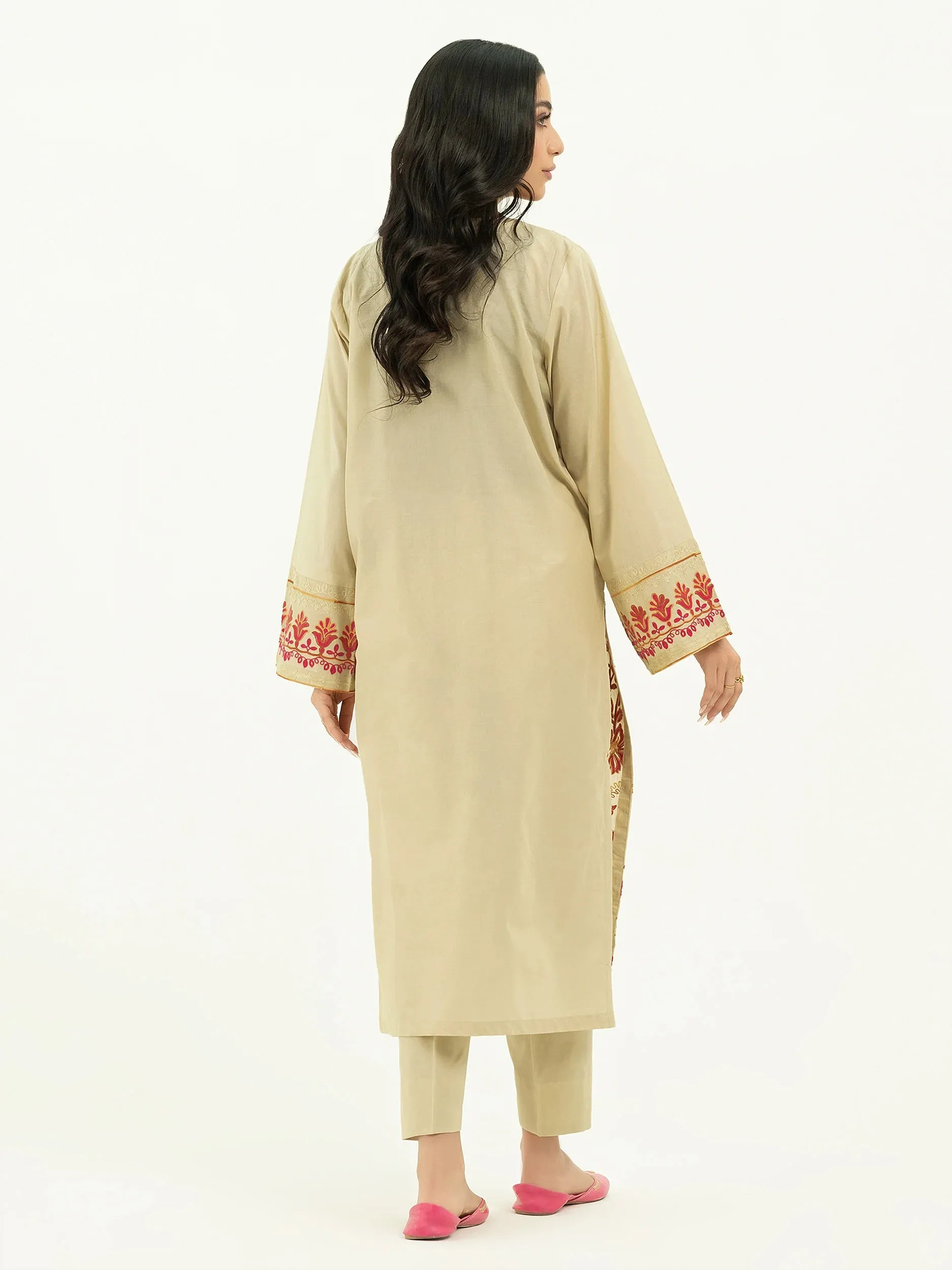 Limelight Beige Lawn Embroidered 2-Piece Suit (P8719SU)