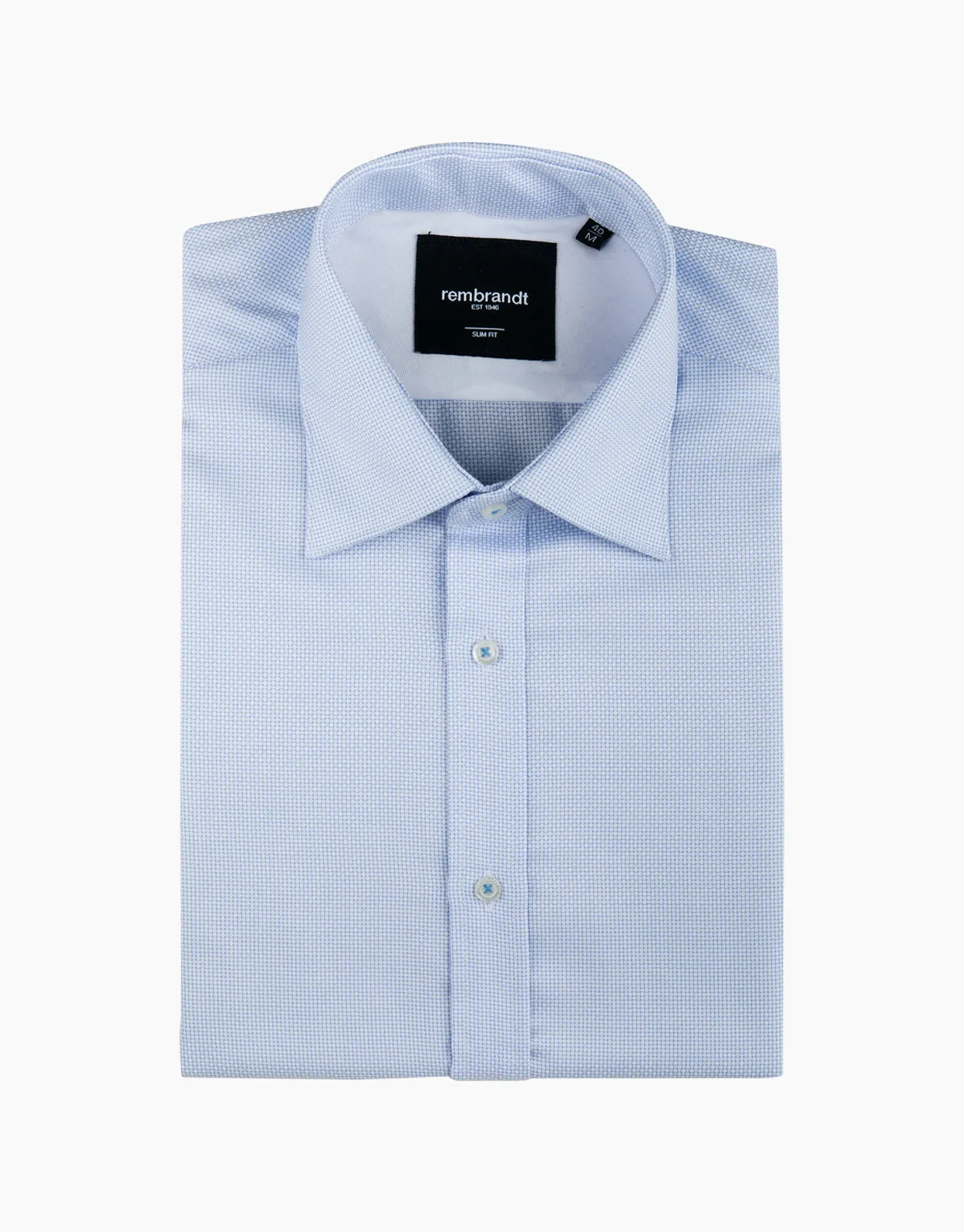 London Light Blue Textured Shirt