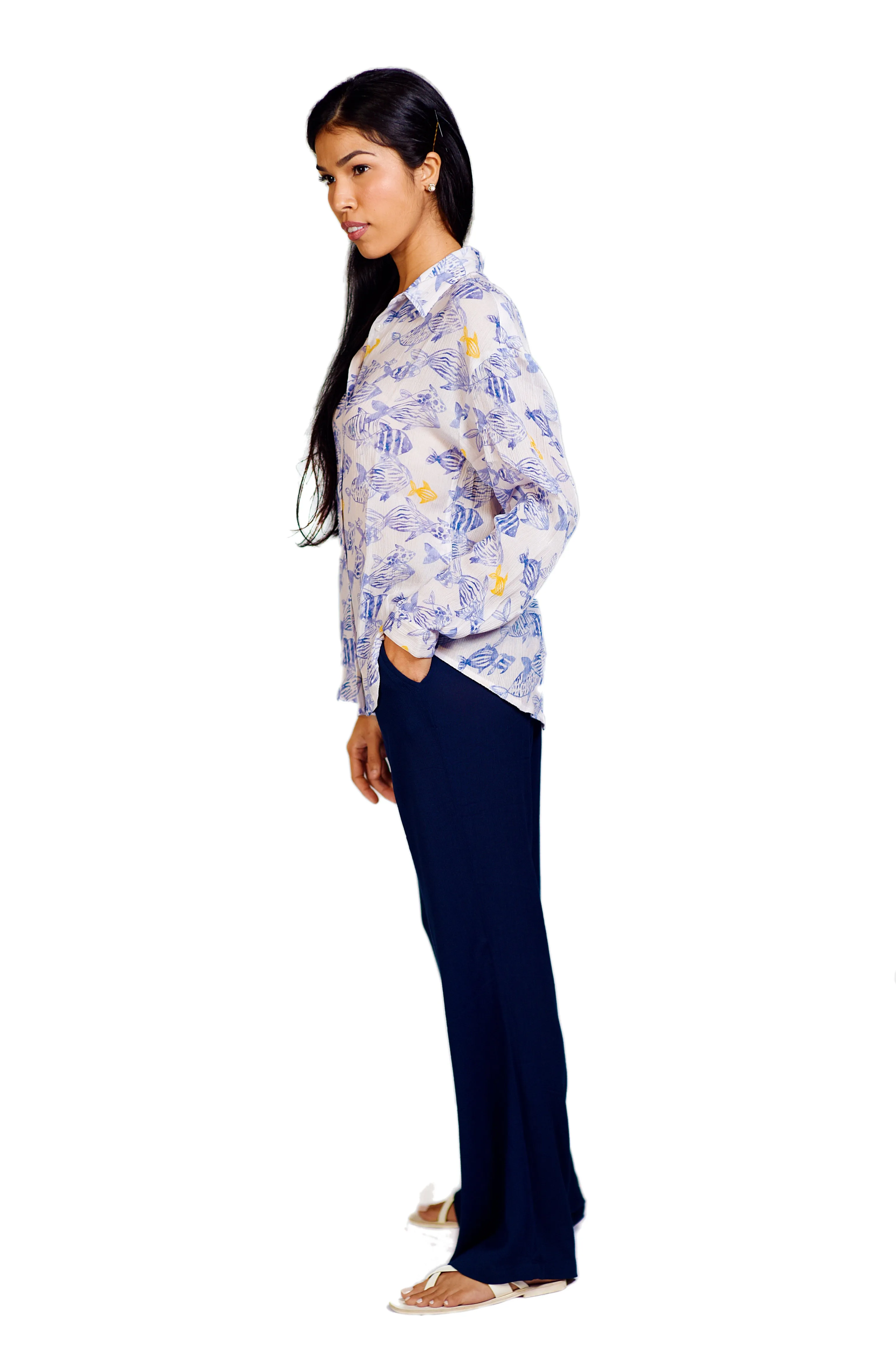 Marigot Roll Down Pant - Night Sky