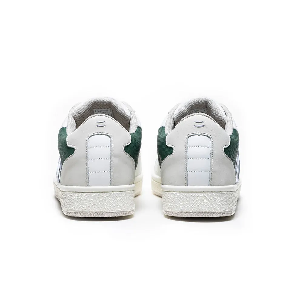 Men's Adelaide White Green Leather Sneakers 02631-040