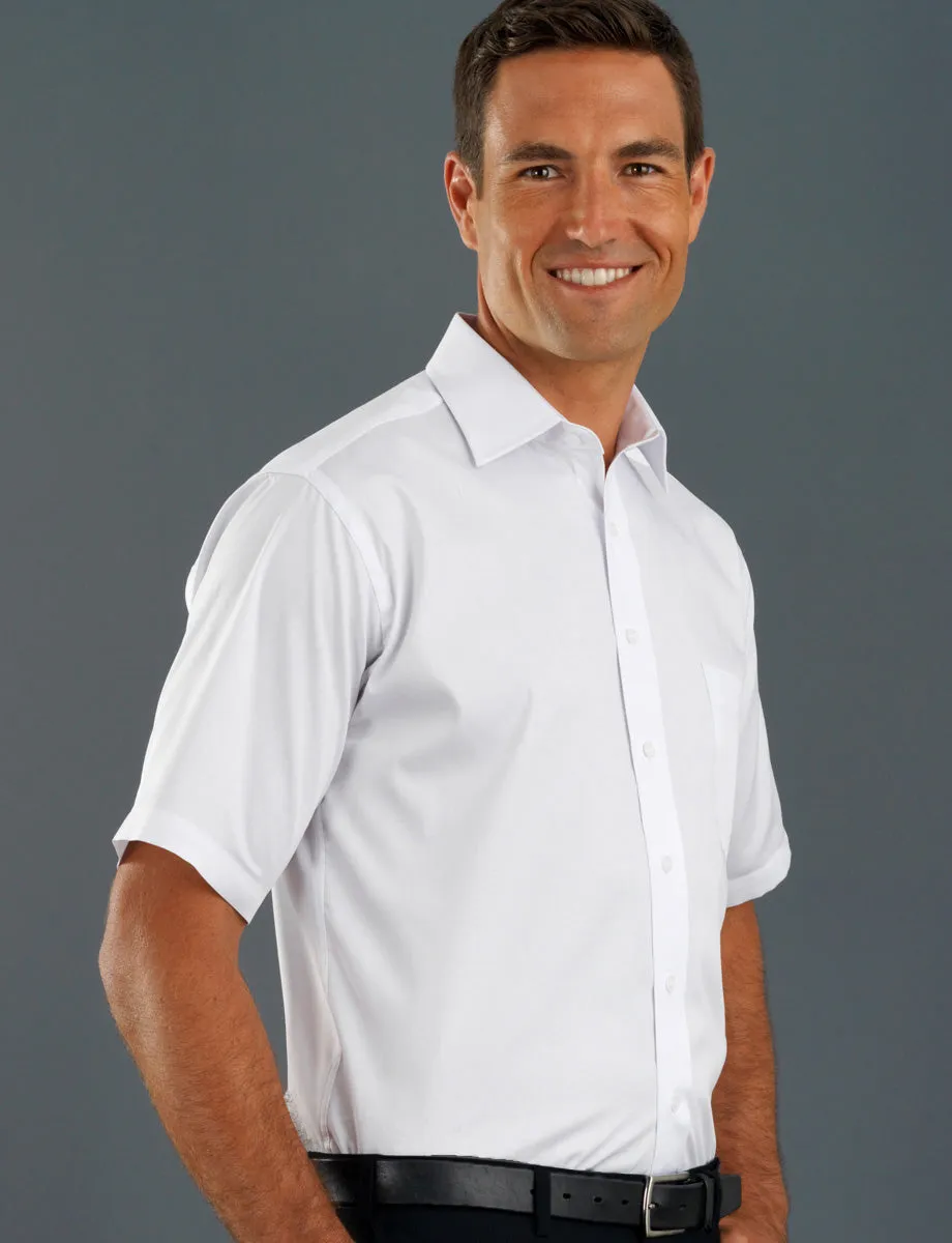 Mens Poplin White Business Shirt