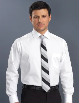 Mens Poplin White Business Shirt