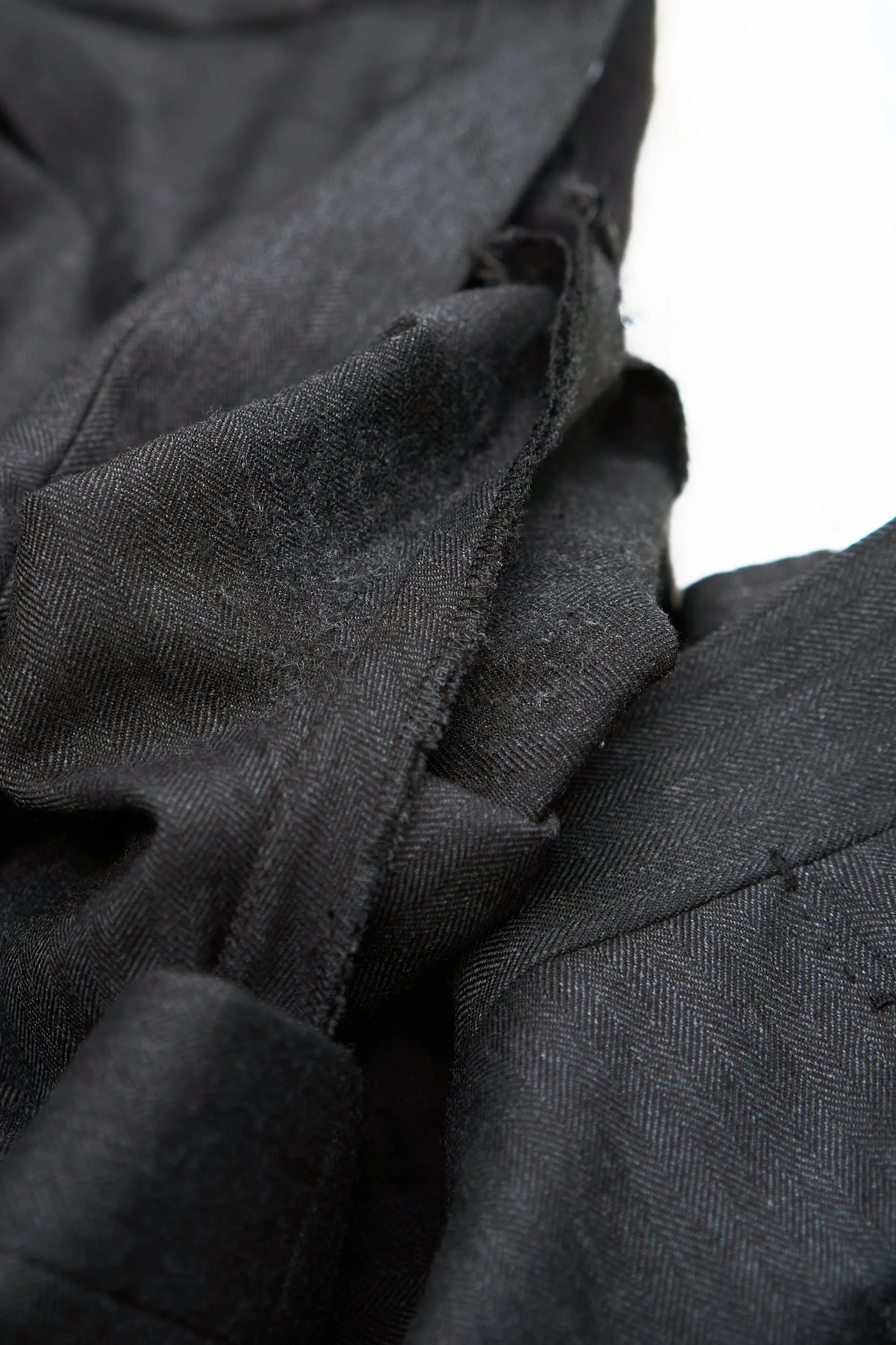 Orazio Luciano Charcoal Herringbone Wool Jacket with Ambrosi Trousers