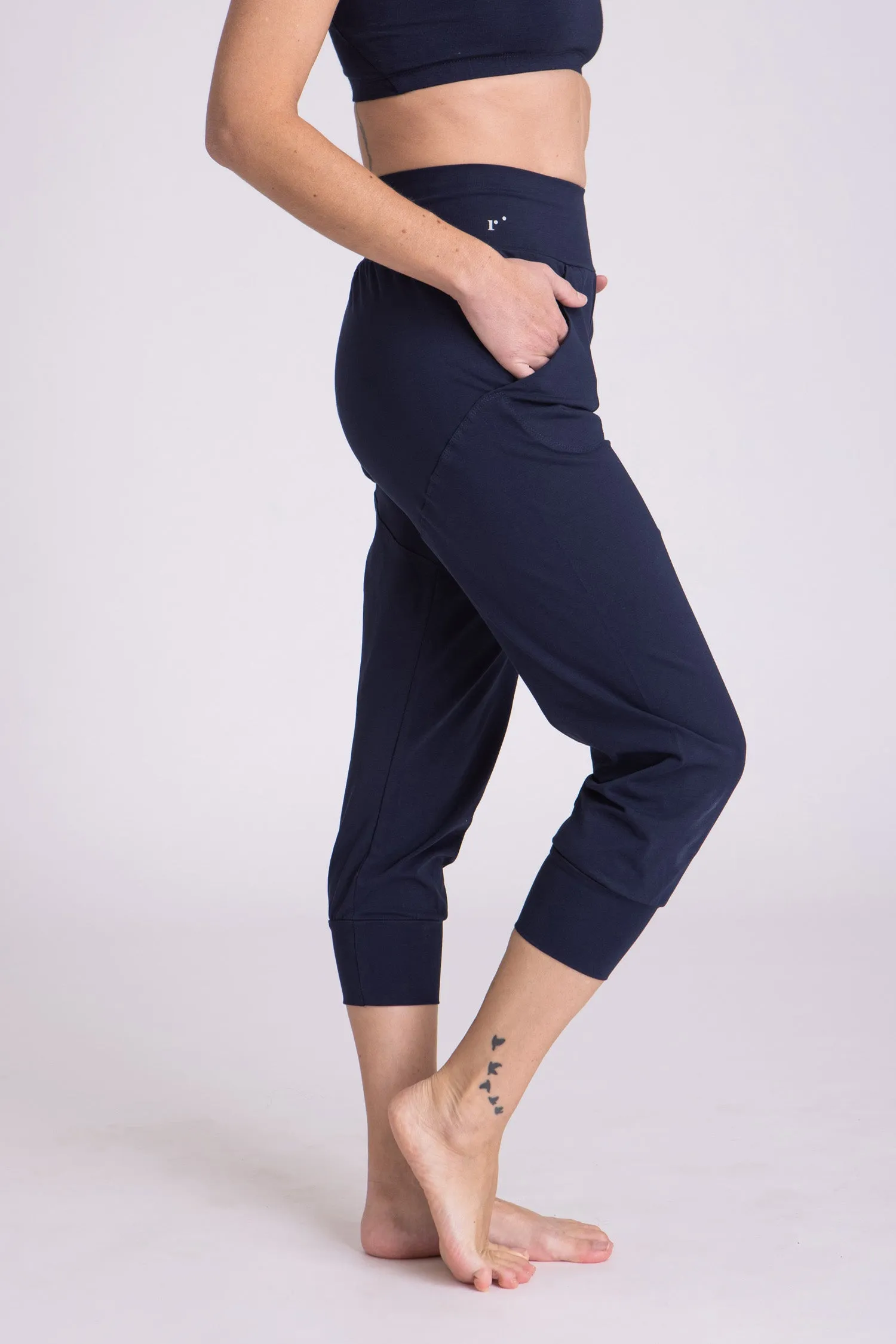 Organic Cotton Slouchy Capri Pants