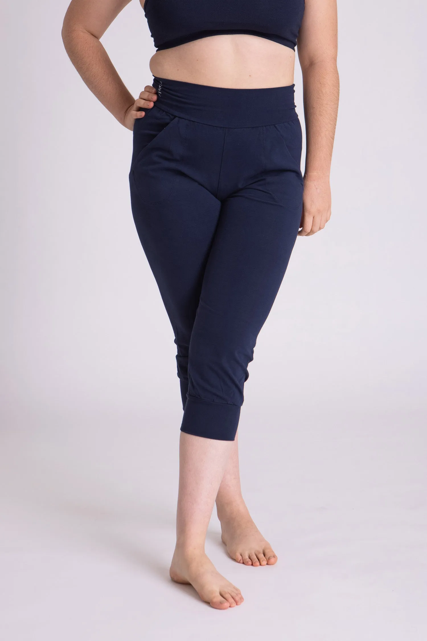 Organic Cotton Slouchy Capri Pants