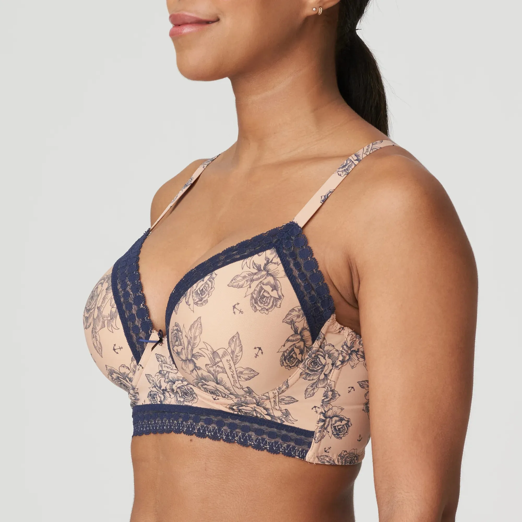 Prima Donna Twist Padded Plunge Bra-Matama-Light Tan