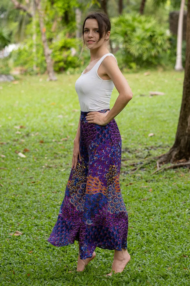 Purple Ripple Palazzo Pants