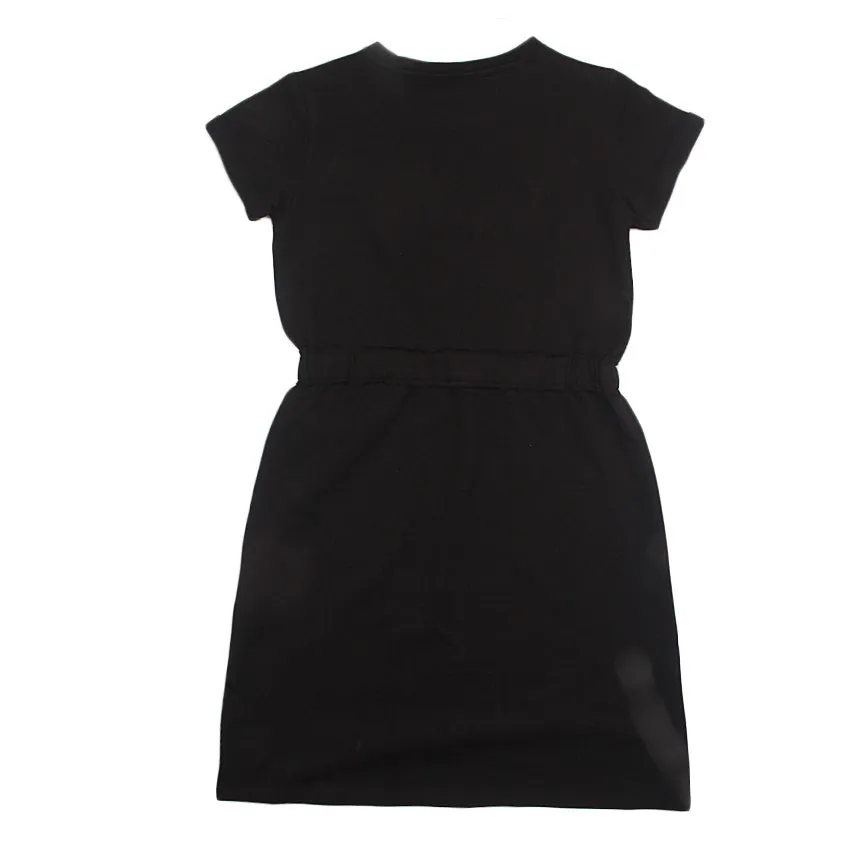 REDTAG Black Casual Dress for Girls