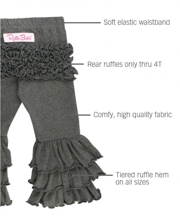 Ruffle Butts-Gray Ruffle Pants