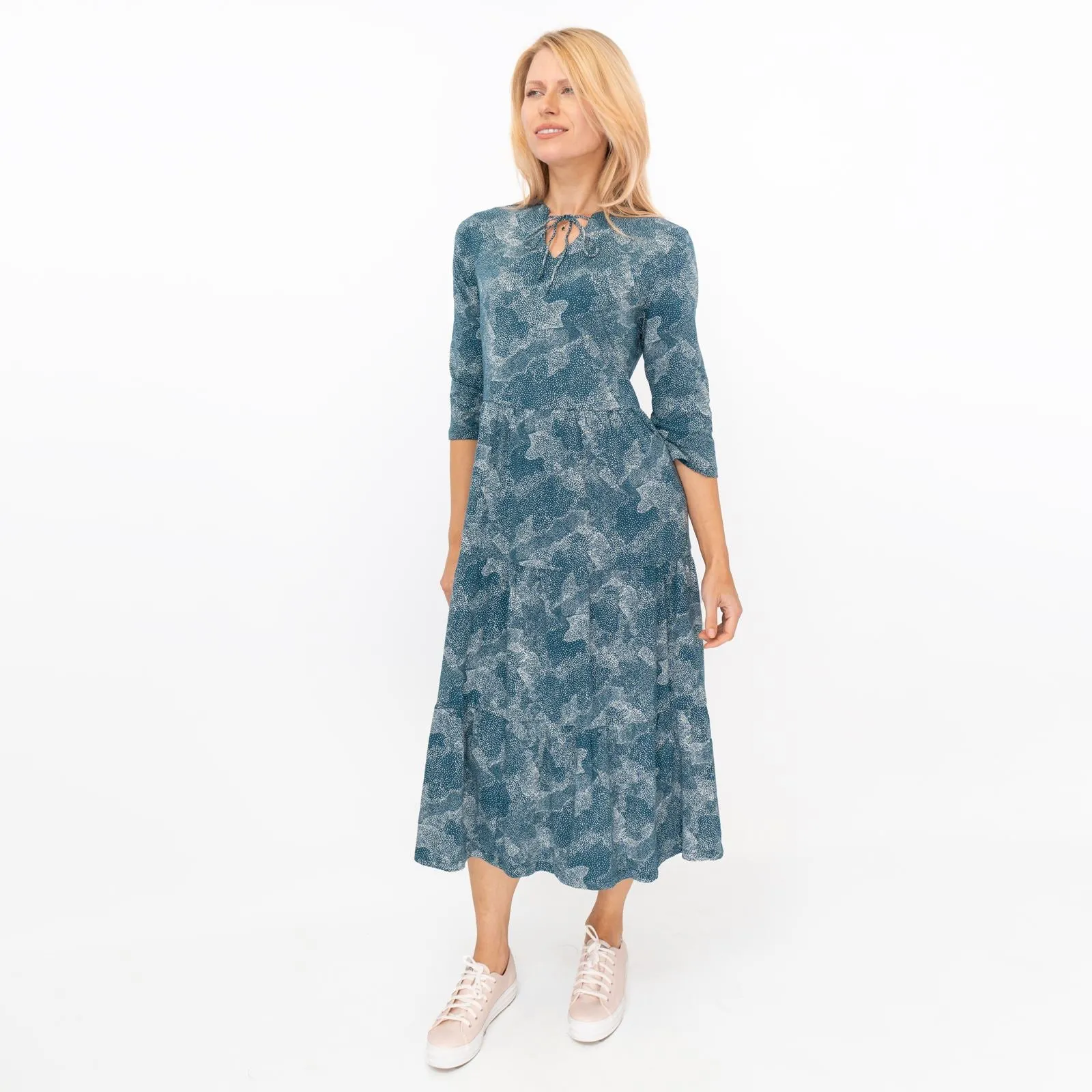 Seasalt Teal Green Sky View Midi Dress