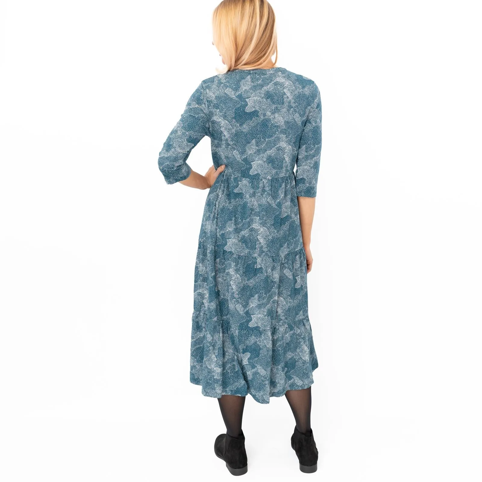 Seasalt Teal Green Sky View Midi Dress